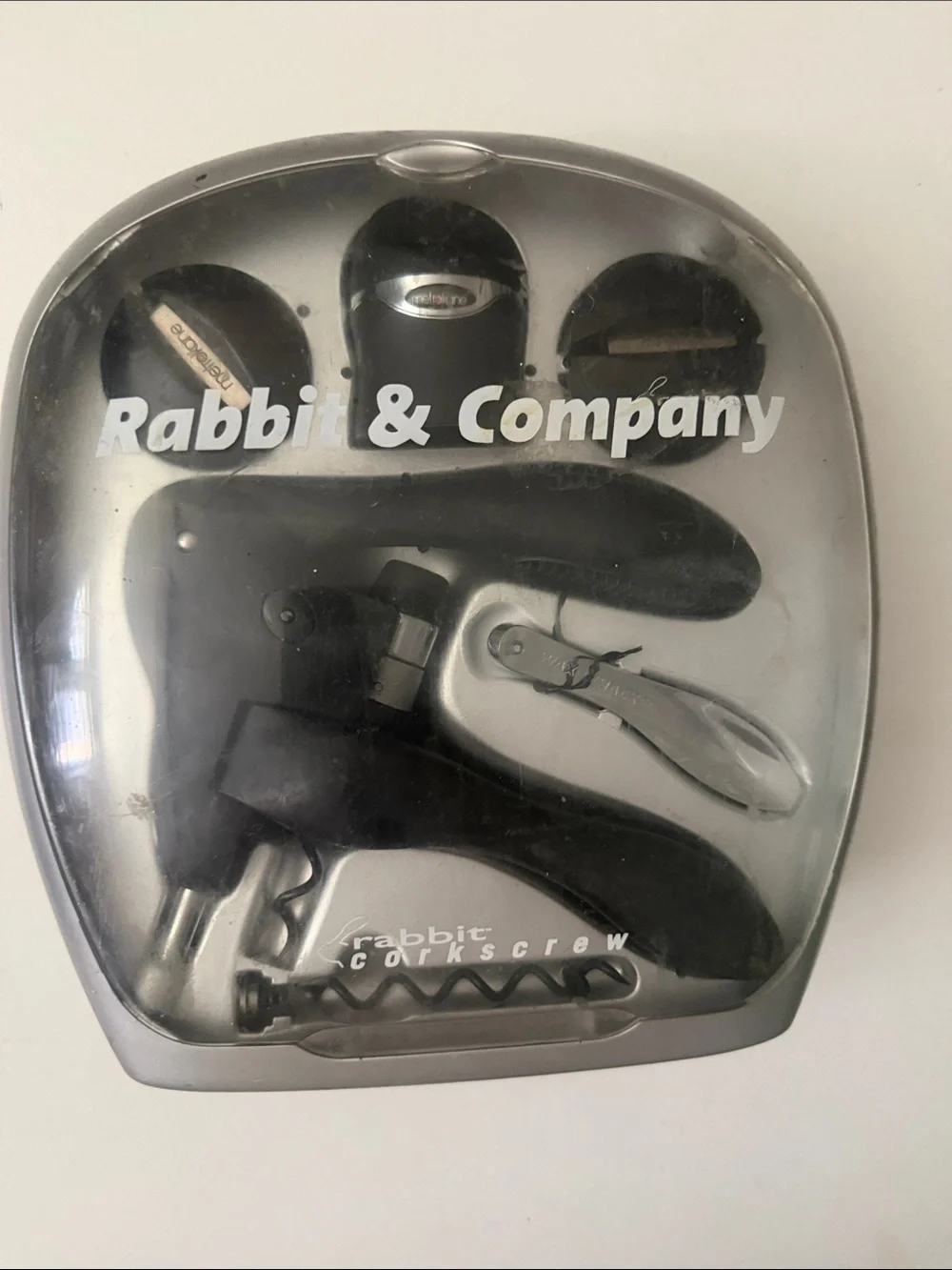 Rabbit & Company Black Corkscrew Set